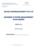 Mooring System Management Plan (MSMP) - Navig8 Ship Management [2018, DOC] - Ship's documentation